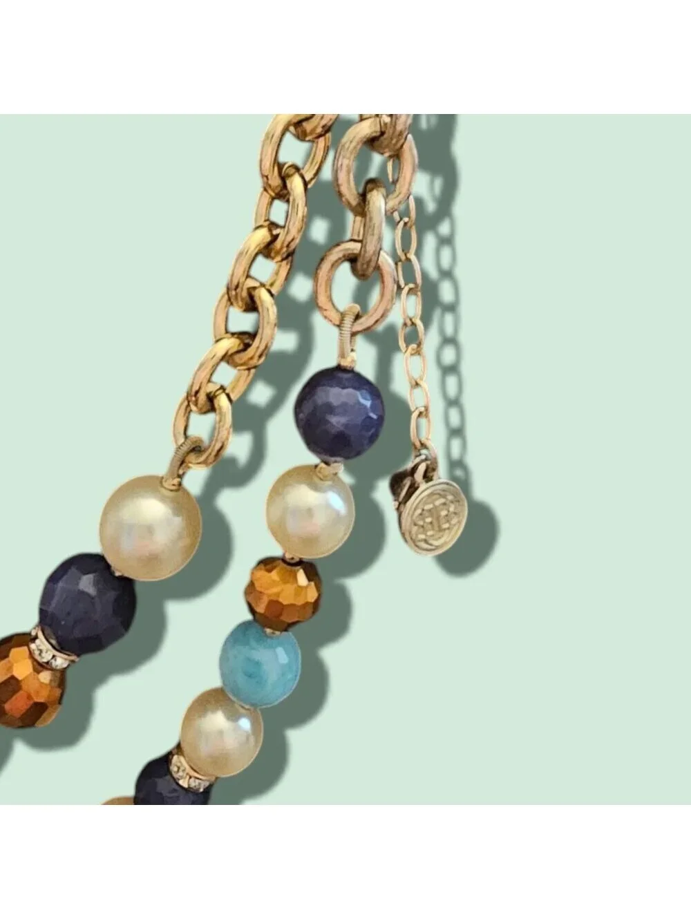 Vintage Double Strand Bill Blass Necklace 16